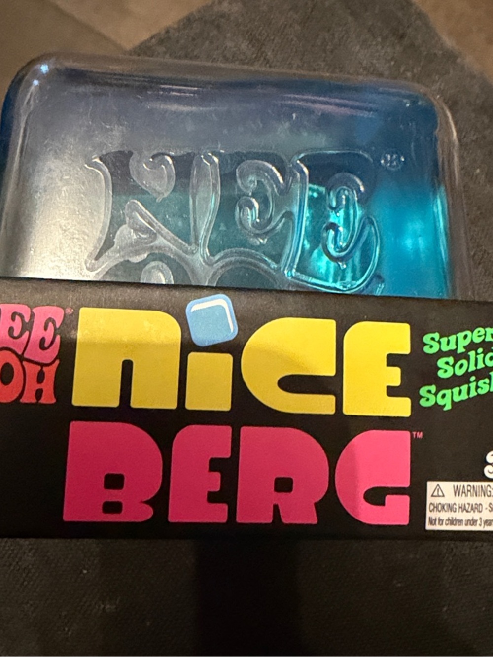 Authentic Nice Berg Nee Doh Super Solid Squish - Blue